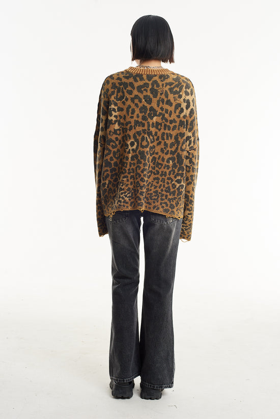 TINA LEOPARD PRINT KNIT  - VIA THE RAGGED PRIEST | Only €84 | NOW AVAILABLE TO SHOP at IAMINHATELOVE