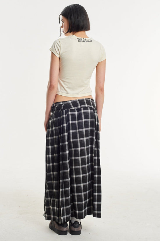 THE QUEENIE CHECK MAXI SKIRT  - VIA THE RAGGED PRIEST | Only €83 | NOW AVAILABLE TO SHOP at IAMINHATELOVE