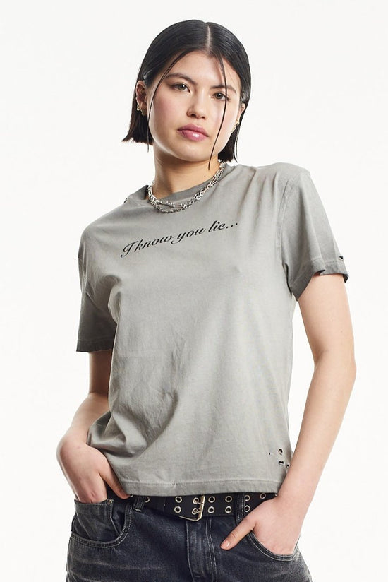 LIAR SLOGAN TEE  - VIA THE RAGGED PRIEST | Only €48 | NOW AVAILABLE TO SHOP at IAMINHATELOVE