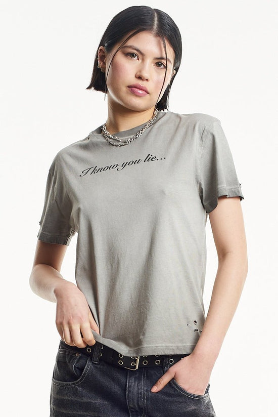 LIAR SLOGAN TEE  - VIA THE RAGGED PRIEST | Only €48 | NOW AVAILABLE TO SHOP at IAMINHATELOVE
