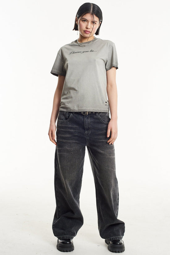 LIAR SLOGAN TEE  - VIA THE RAGGED PRIEST | Only €48 | NOW AVAILABLE TO SHOP at IAMINHATELOVE