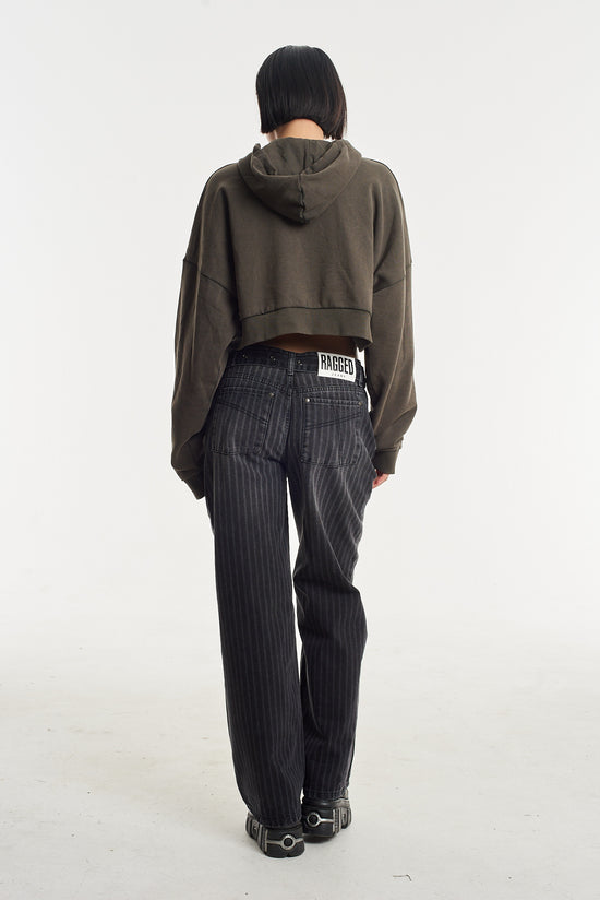 LATCH CROPPED HARDWARE HOODIE  - VIA THE RAGGED PRIEST | Only €79 | NOW AVAILABLE TO SHOP at IAMINHATELOVE