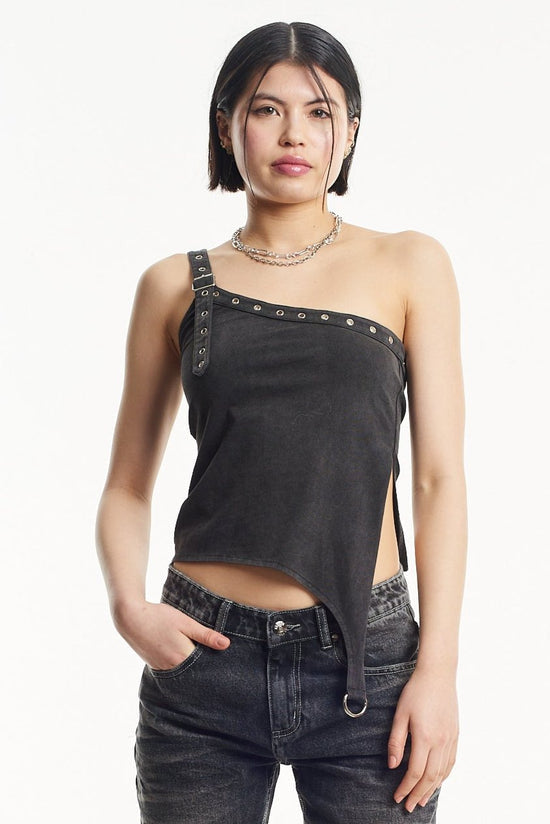 ALTO ASSYMETRIC EYELET TOP  - VIA THE RAGGED PRIEST | Only €52 | NOW AVAILABLE TO SHOP at IAMINHATELOVE