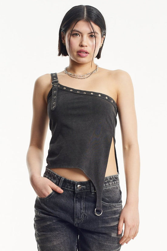 ALTO ASSYMETRIC EYELET TOP  - VIA THE RAGGED PRIEST | Only €52 | NOW AVAILABLE TO SHOP at IAMINHATELOVE