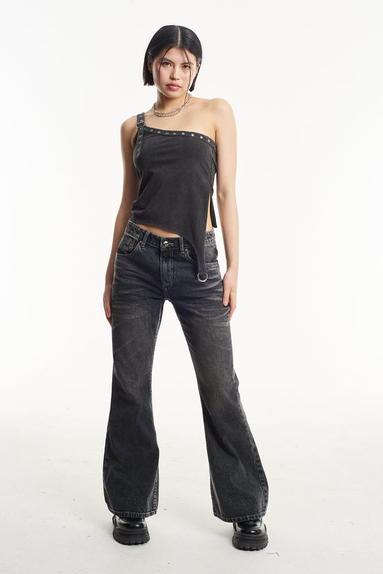 ALTO ASSYMETRIC EYELET TOP  - VIA THE RAGGED PRIEST | Only €52 | NOW AVAILABLE TO SHOP at IAMINHATELOVE
