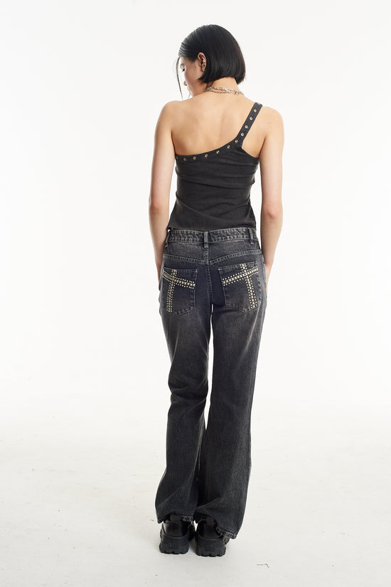 ALTO ASSYMETRIC EYELET TOP  - VIA THE RAGGED PRIEST | Only €52 | NOW AVAILABLE TO SHOP at IAMINHATELOVE