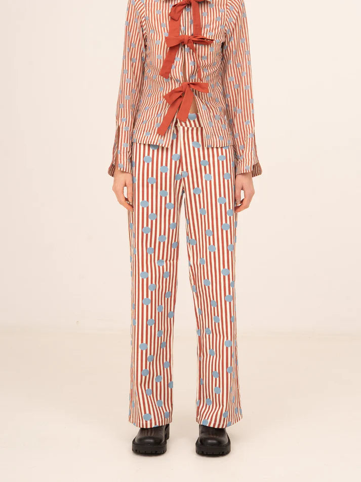 THE DOLL RED STRIPED DENIM  - VIA CARMEN SAYS | Only €83 | NOW AVAILABLE TO SHOP at IAMINHATELOVE 