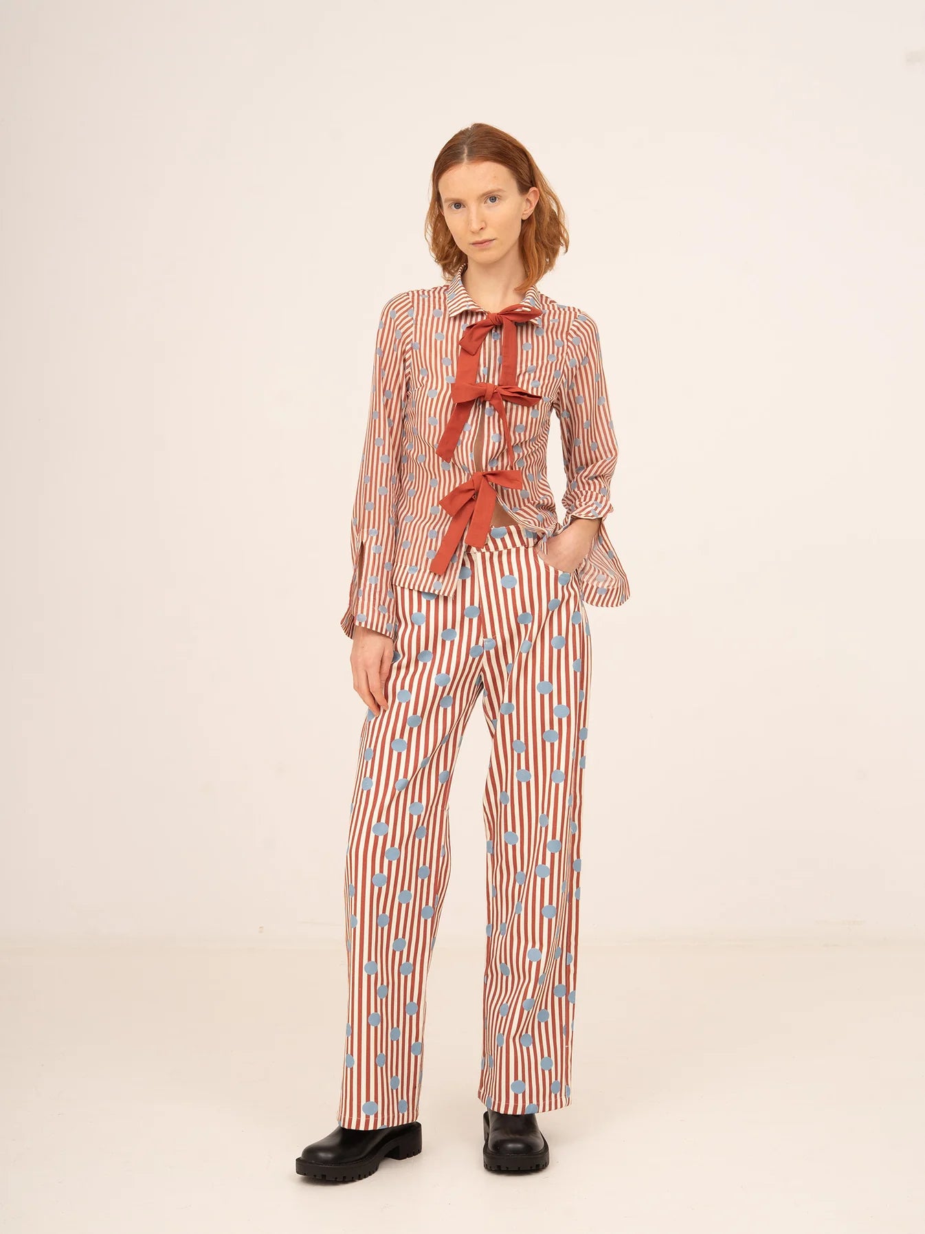 THE DOLL RED STRIPED DENIM  - VIA CARMEN SAYS | Only €83 | NOW AVAILABLE TO SHOP at IAMINHATELOVE 