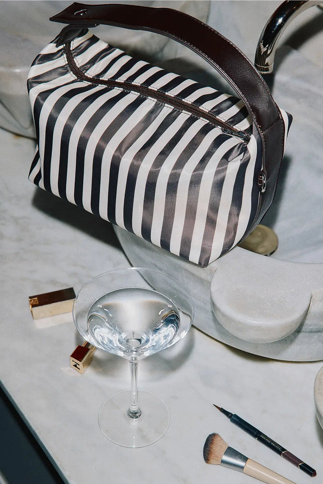 THE FLORA TOILETRY BAG - STRIPE  - VIA SILFEN STUDIO | Only €35 | NOW AVAILABLE TO SHOP at IAMINHATELOVE