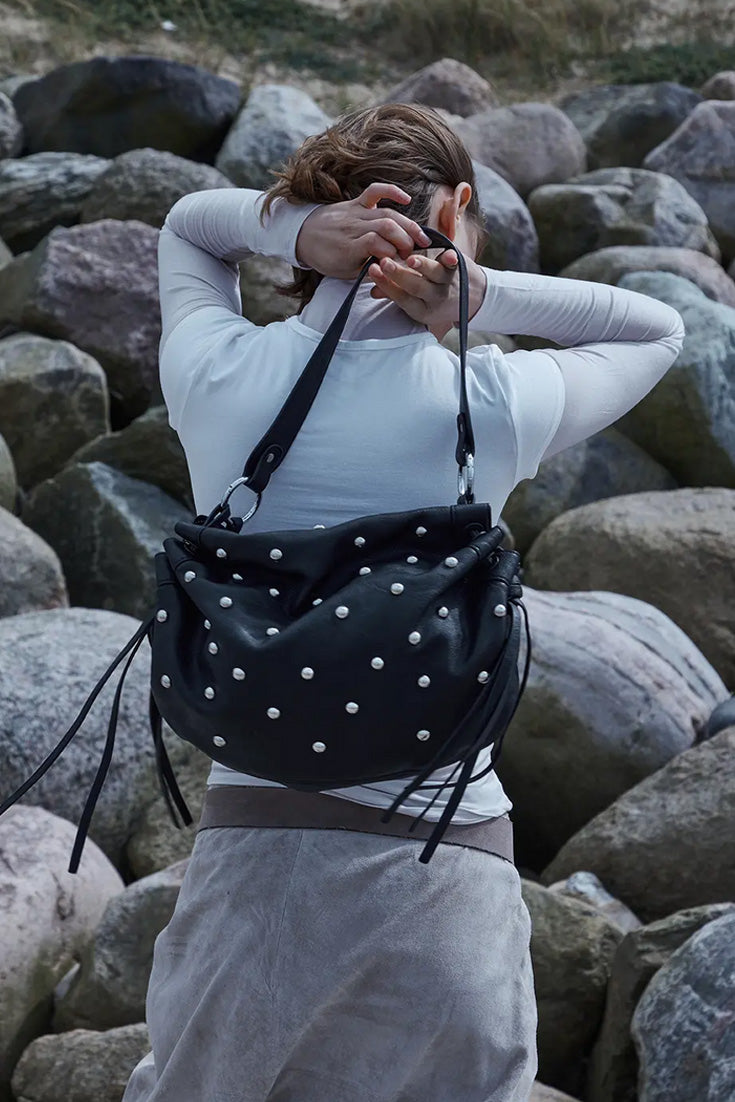 THE IRIS BAG - STUDDED  - VIA SILFEN STUDIO | Only €79 | NOW AVAILABLE TO SHOP at IAMINHATELOVE 