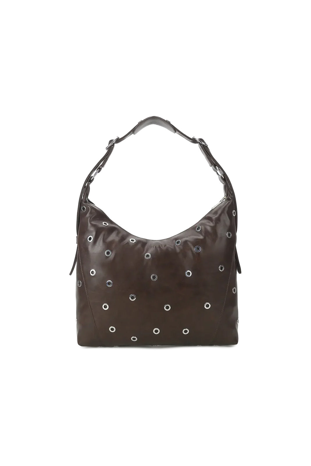 THE ELLIE CROSSBODY BAG - DARK BROWN EYELET  - VIA SILFEN STUDIO | Only €99 | NOW AVAILABLE TO SHOP at IAMINHATELOVE 