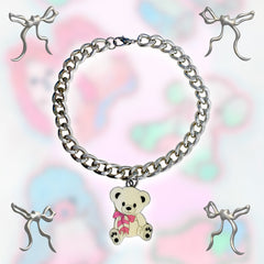 THE BABY TEDDY SEMI CHOKER CHAIN NECKLACE - EXCLUSIVE Jewelry from SOFT RUINS - Just $60! SHOP NOW AT IAMINHATELOVE BOTH IN STORE FOR CYPRUS AND ONLINE WORLDWIDE