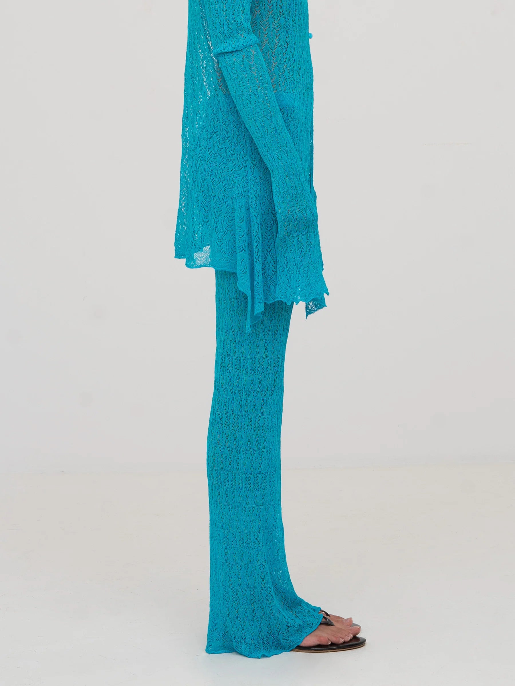 THE SAINT KNIT BLUE MAXI PANTS  - VIA CARMEN SAYS | Only €84 | NOW AVAILABLE TO SHOP at IAMINHATELOVE 