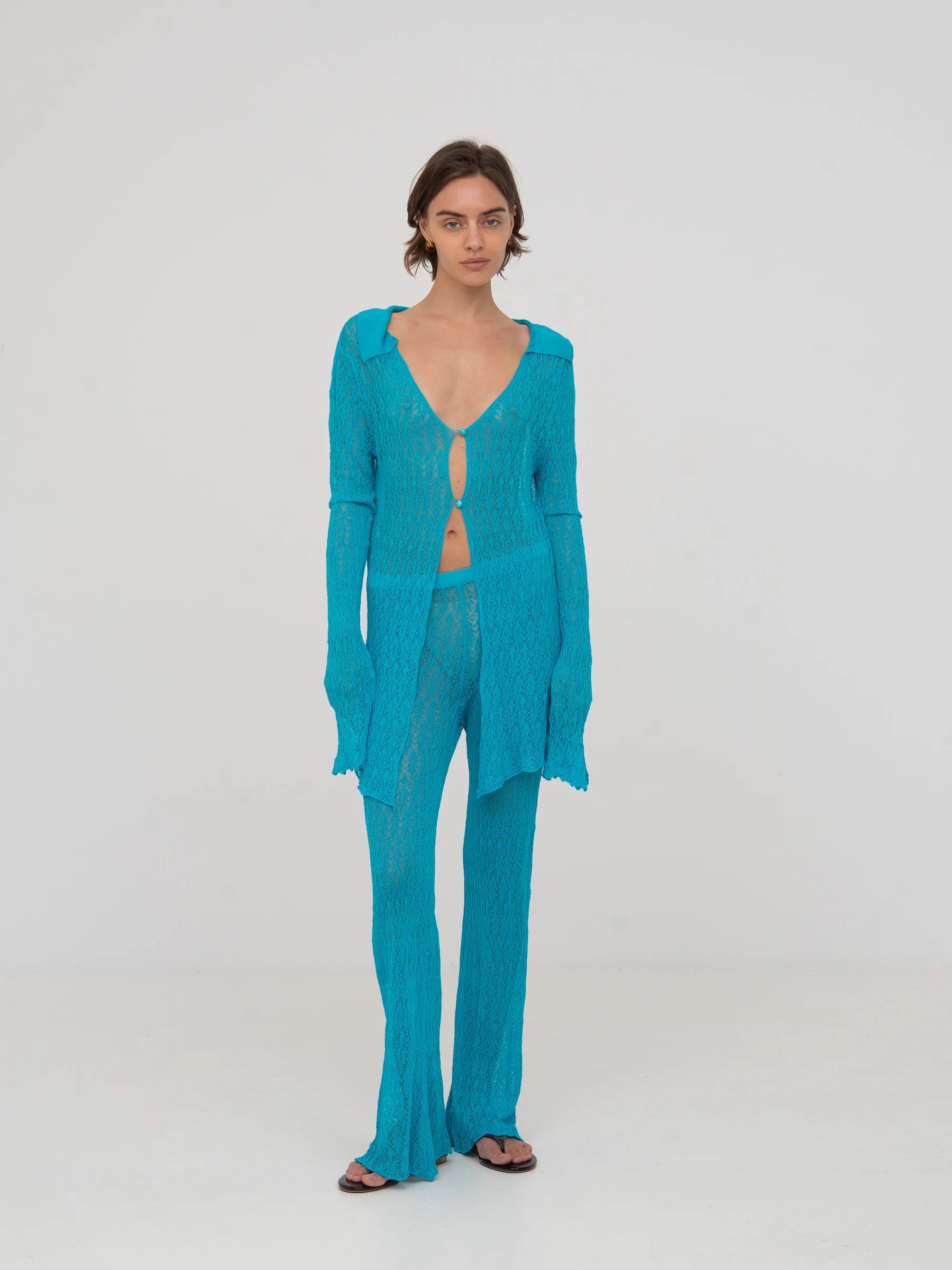 THE SAINT KNIT BLUE MAXI TOP  - VIA CARMEN SAYS | Only €84 | NOW AVAILABLE TO SHOP at IAMINHATELOVE 