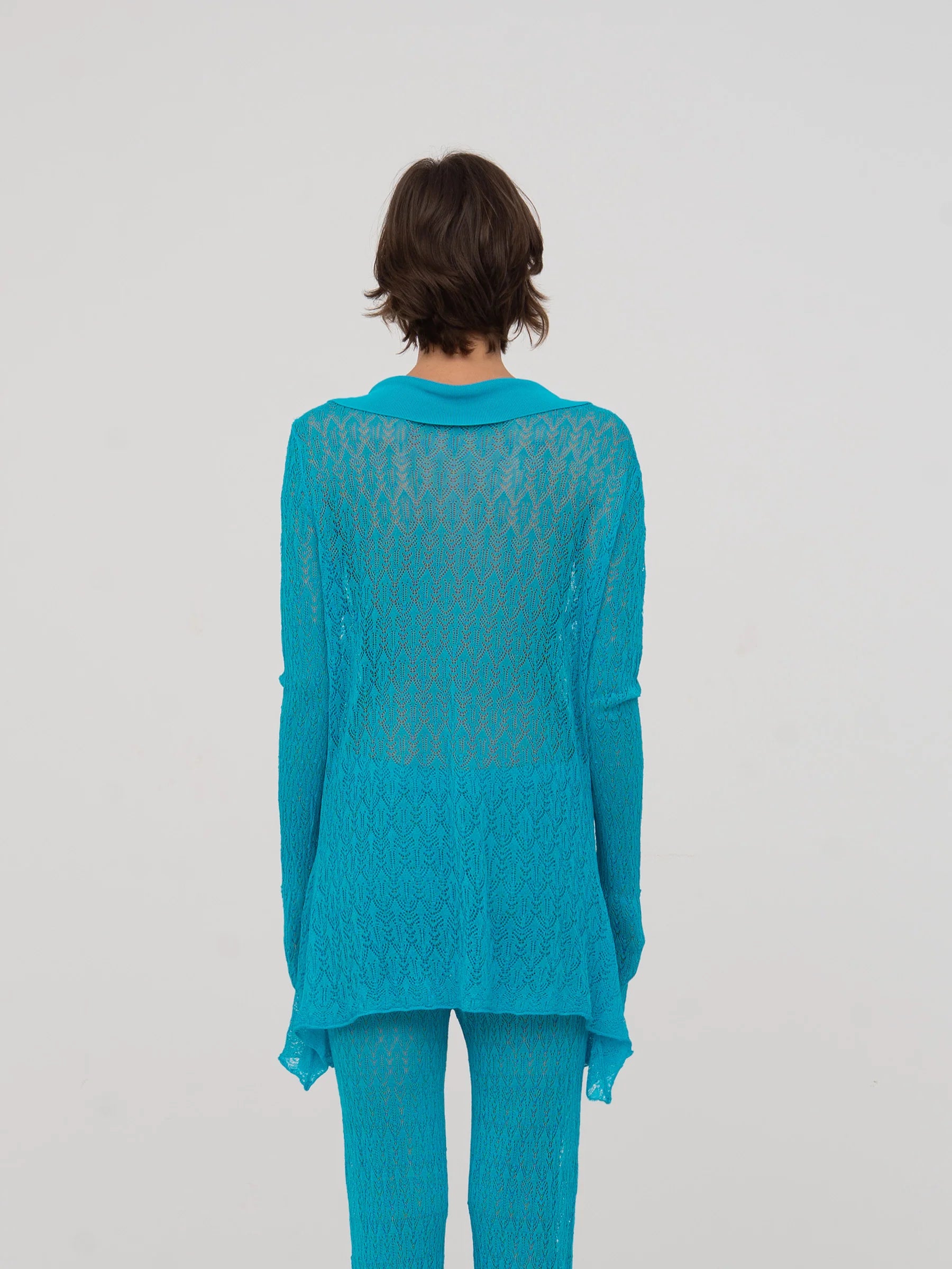 THE SAINT KNIT BLUE MAXI TOP  - VIA CARMEN SAYS | Only €84 | NOW AVAILABLE TO SHOP at IAMINHATELOVE 
