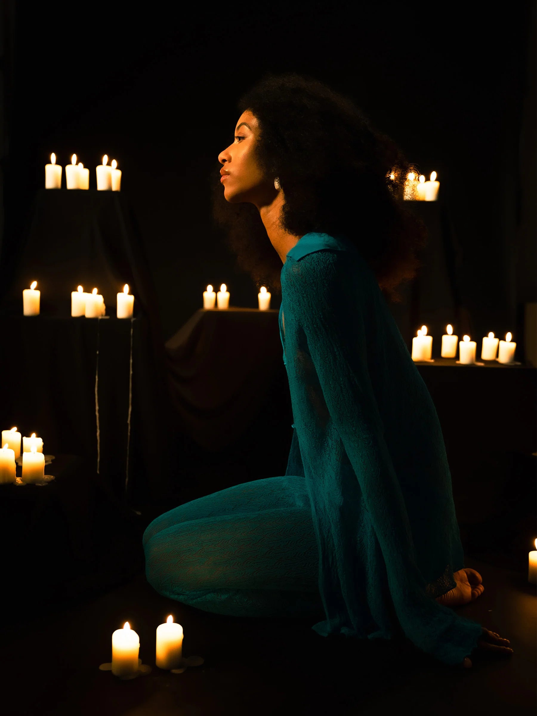 THE SAINT KNIT BLUE MAXI TOP  - VIA CARMEN SAYS | Only €84 | NOW AVAILABLE TO SHOP at IAMINHATELOVE 