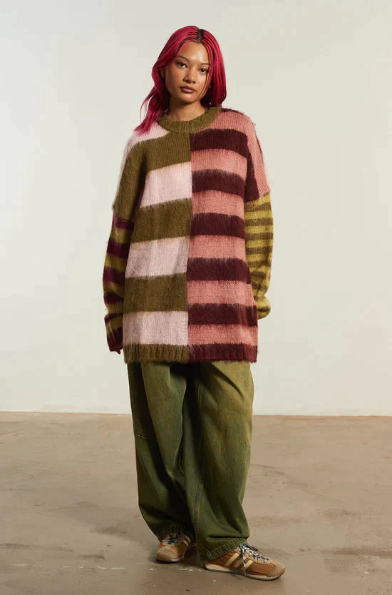 WANDER OVERSIZED STRIPE KNIT - EXCLUSIVE Knitwear from THE RAGGED PRIEST - Just €86! SHOP NOW AT IAMINHATELOVE BOTH IN STORE FOR CYPRUS AND ONLINE WORLDWIDE @ IAMINHATELOVE.COM