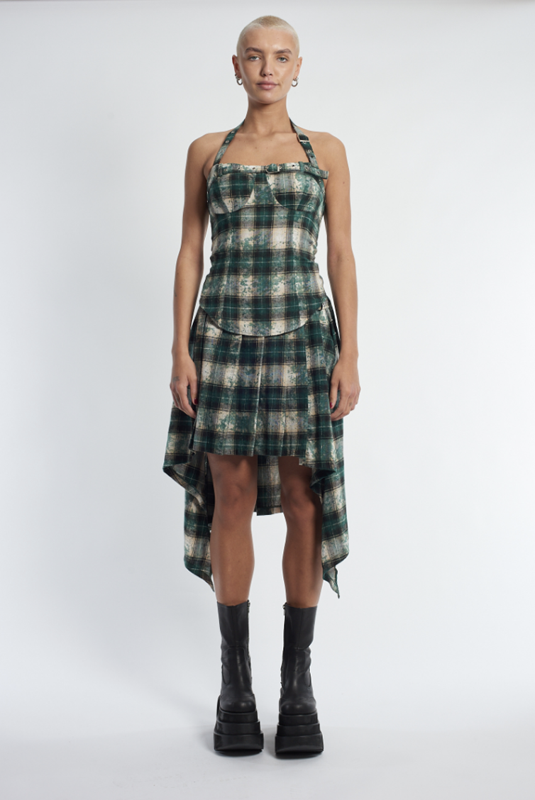 LORE PLEATED TARTAN SKIRT  - VIA THE RAGGED PRIEST | Only €86 | NOW AVAILABLE TO SHOP at IAMINHATELOVE