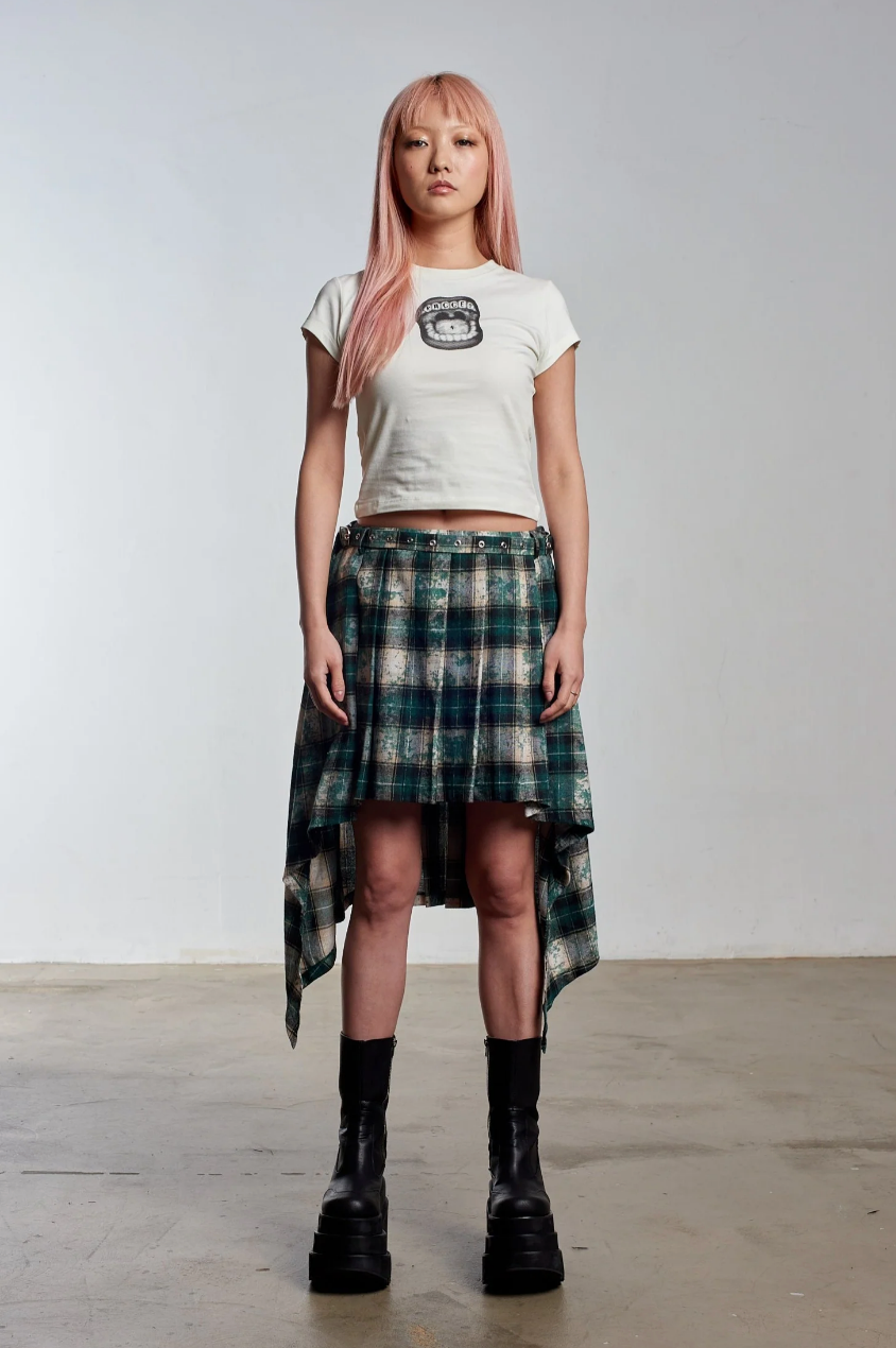 LORE PLEATED TARTAN SKIRT  - VIA THE RAGGED PRIEST | Only €86 | NOW AVAILABLE TO SHOP at IAMINHATELOVE