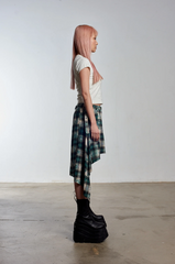 LOVE PLEATED ASYMMETRIC TARTAN SKIRT - EXCLUSIVE Skirts from THE RAGGED PRIEST - Just €86! SHOP NOW AT IAMINHATELOVE BOTH IN STORE FOR CYPRUS AND ONLINE WORLDWIDE @ IAMINHATELOVE.COM