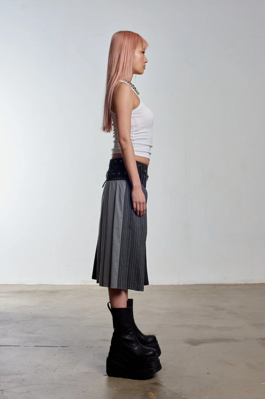 WARRIOR PLEATED MIDI KILT SKIRT  - VIA THE RAGGED PRIEST | Only €69 | NOW AVAILABLE TO SHOP at IAMINHATELOVE