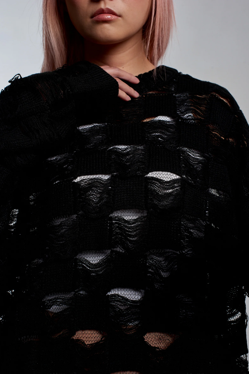 SHEER HELL LADDER KNIT  - VIA THE RAGGED PRIEST | Only €55 | NOW AVAILABLE TO SHOP at IAMINHATELOVE