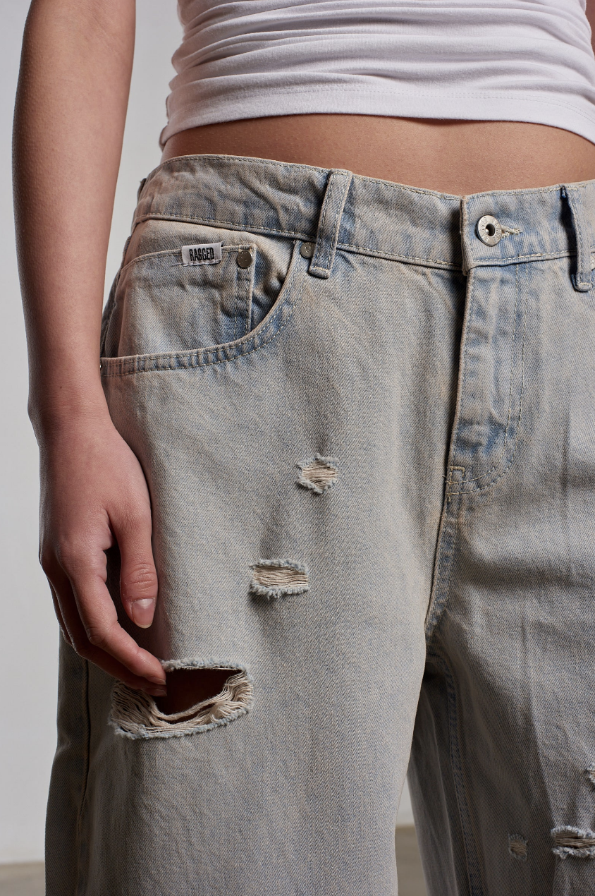 PINK WASH DISTRESSED RELEASE JEAN  - VIA THE RAGGED PRIEST | Only €70.50 | NOW AVAILABLE TO SHOP at IAMINHATELOVE
