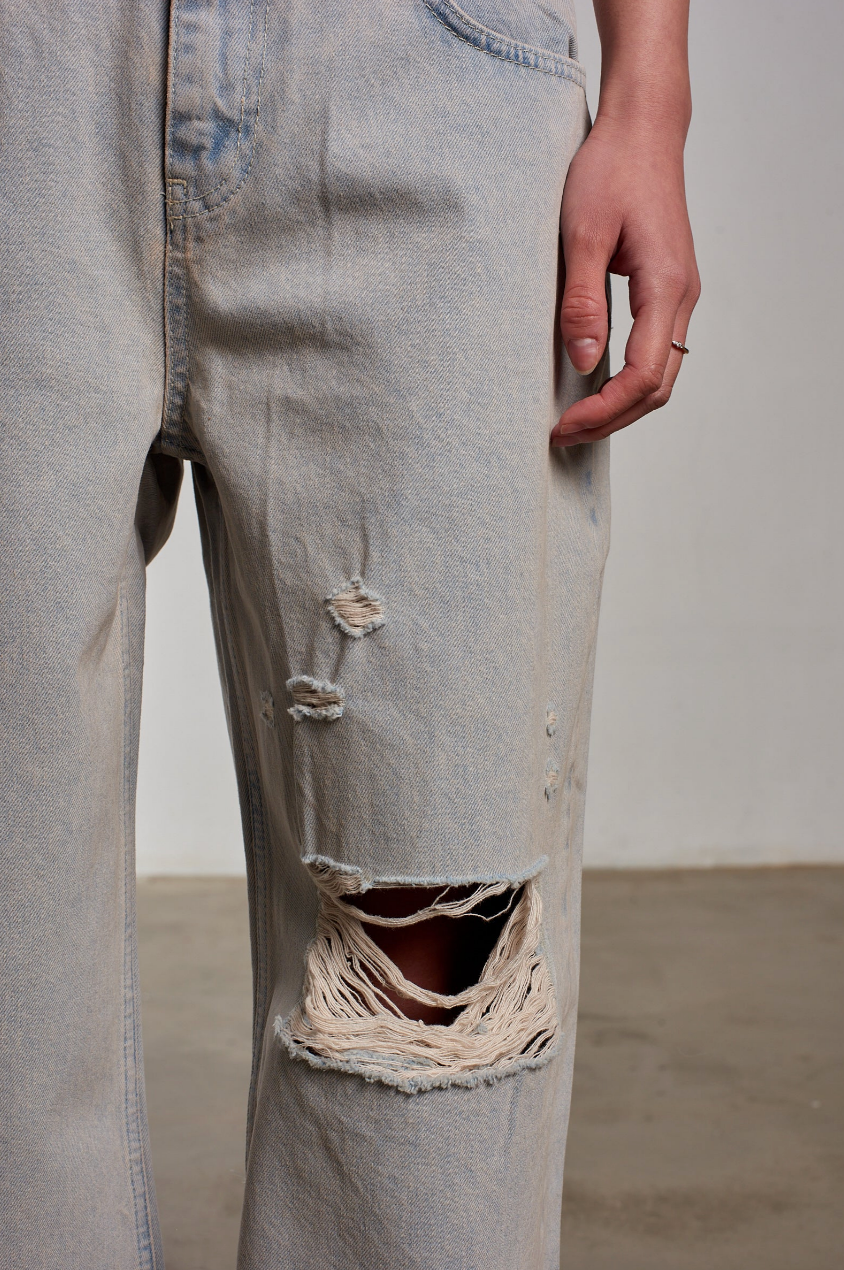 PINK WASH DISTRESSED RELEASE JEAN  - VIA THE RAGGED PRIEST | Only €70.50 | NOW AVAILABLE TO SHOP at IAMINHATELOVE