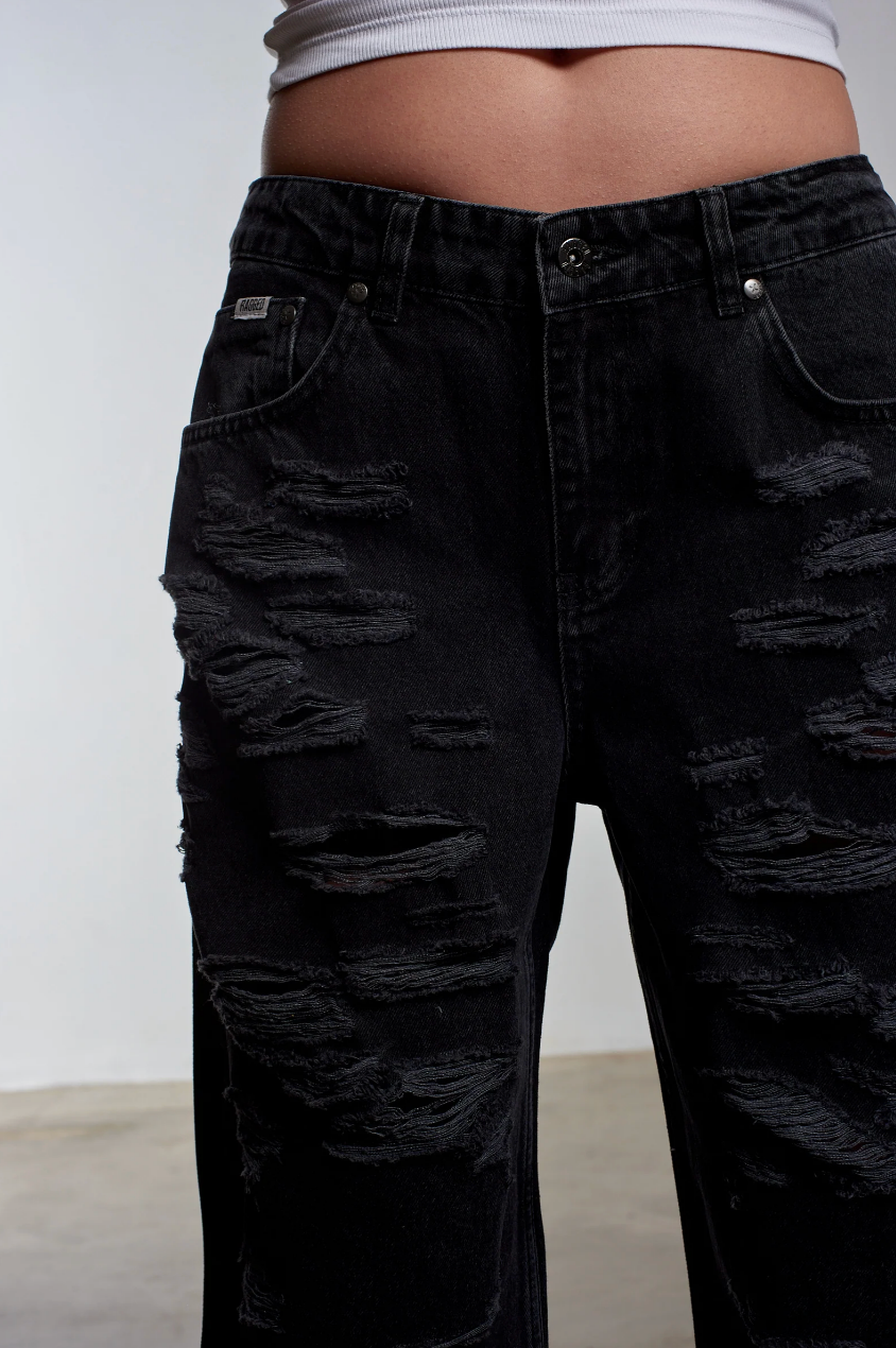BLACK DISTRESSED RELEASE JEAN - EXCLUSIVE Denim from THE RAGGED PRIEST - Just €88! SHOP NOW AT IAMINHATELOVE BOTH IN STORE FOR CYPRUS AND ONLINE WORLDWIDE @ IAMINHATELOVE.COM