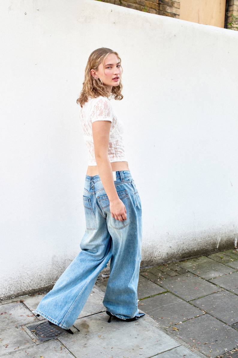 THE LOOSE SLIM SWEEPER DENIM  - VIA THE RAGGED PRIEST | Only €108 | NOW AVAILABLE TO SHOP at IAMINHATELOVE