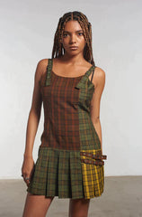 VIV TARTAN MINI DRESS - EXCLUSIVE Dresses from THE RAGGED PRIEST - Just €75.65! SHOP NOW AT IAMINHATELOVE BOTH IN STORE FOR CYPRUS AND ONLINE WORLDWIDE @ IAMINHATELOVE.COM