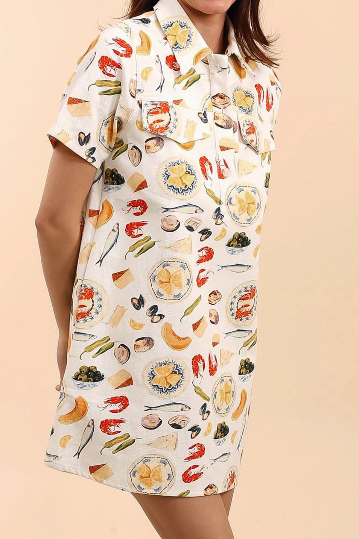 THE SEASIDE FEAST MINI DRESS  - VIA CURATED BY | Only €76 | NOW AVAILABLE TO SHOP at IAMINHATELOVE
