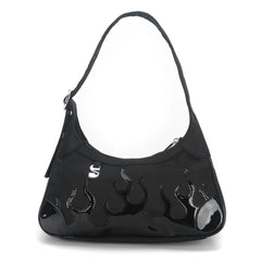 THORA SHOULDER BAG - BLACK FLAME - EXCLUSIVE Bags from SILFEN - Just $80! SHOP NOW AT IAMINHATELOVE BOTH IN STORE FOR CYPRUS AND ONLINE WORLDWIDE