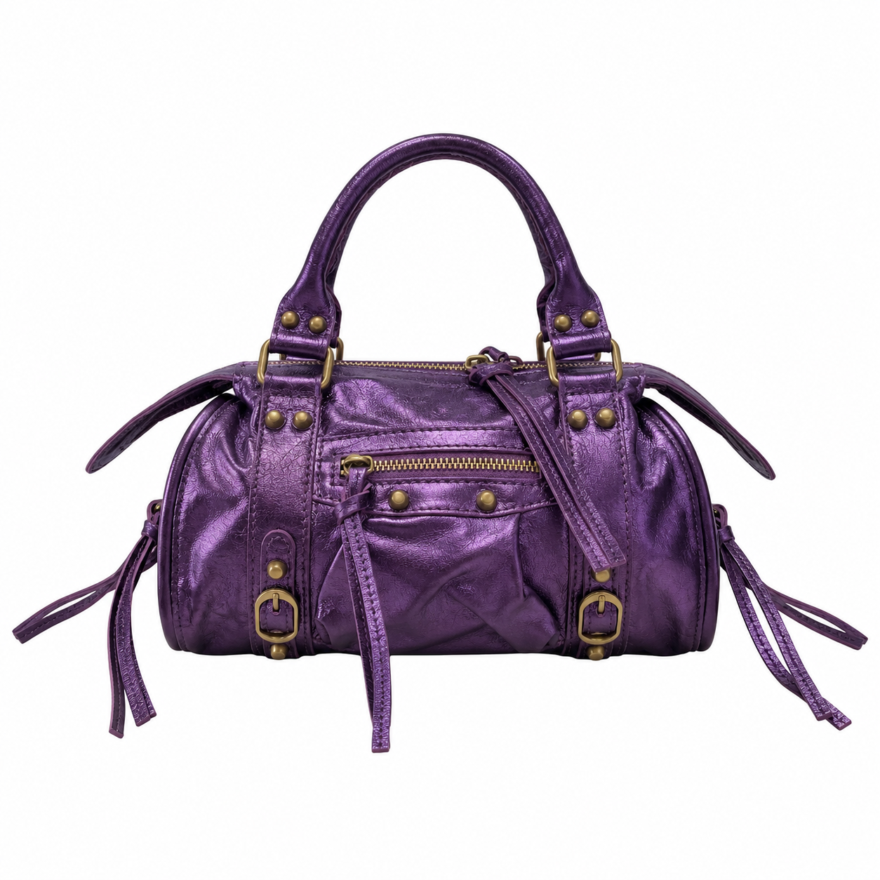 THE MINI ROXY CITY LEATHER BAG - IRIDESCENT PURPLE  - VIA CURATED BY | Only €99 | NOW AVAILABLE TO SHOP at IAMINHATELOVE 