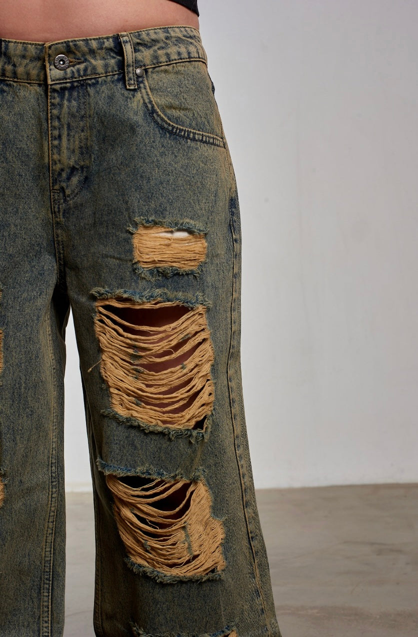 DIRTY WASH SHREDDED RELEASE JEAN - EXCLUSIVE Denim from THE RAGGED PRIEST - Just €94! SHOP NOW AT IAMINHATELOVE BOTH IN STORE FOR CYPRUS AND ONLINE WORLDWIDE @ IAMINHATELOVE.COM