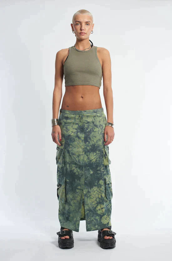 BLEACH CARGO MAXI SKIRT - EXCLUSIVE  from THE RAGGED PRIEST - Just $66.00! SHOP NOW AT IAMINHATELOVE BOTH IN STORE FOR CYPRUS AND ONLINE WORLDWIDE