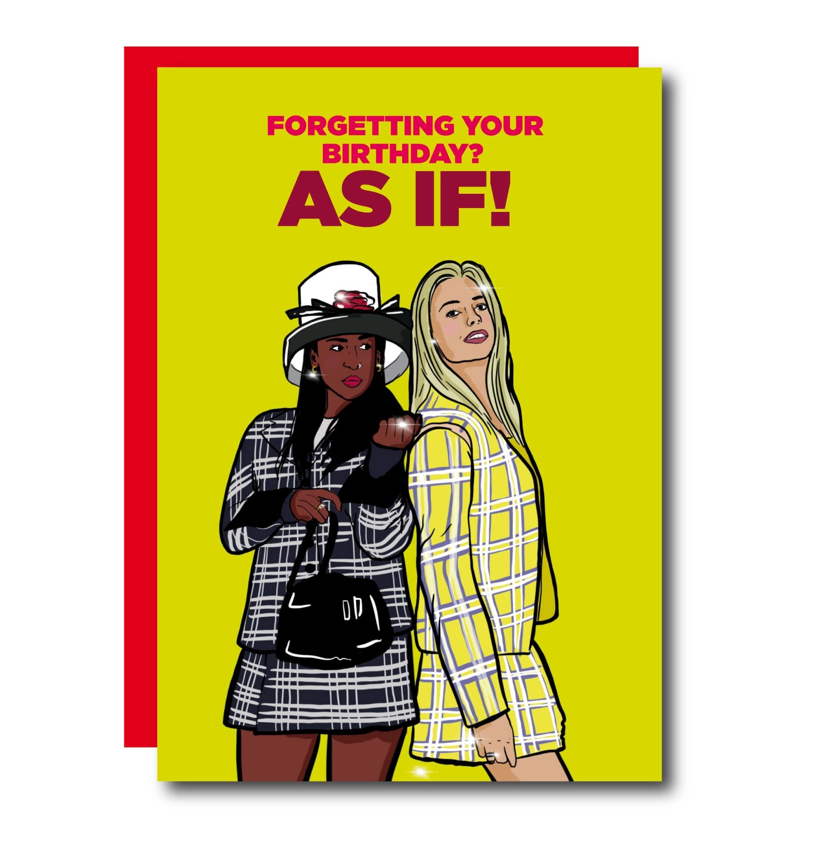 THE AS IF! NINETIES NOSTALGIA GREETING CARD  - VIA IAMINHATELOVE | Only €4 | NOW AVAILABLE TO SHOP at IAMINHATELOVE 
