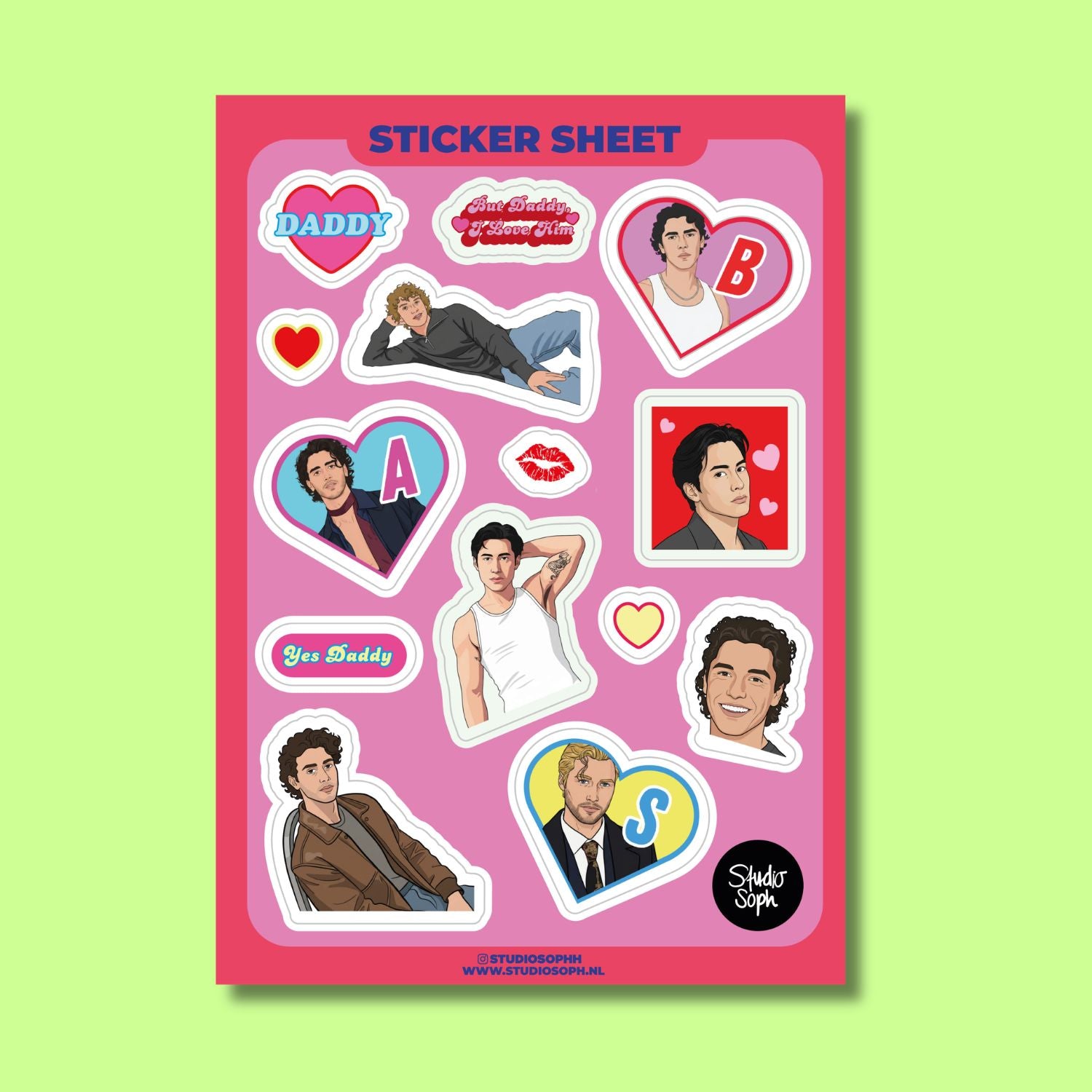 THE HOCKEY HUNKS! STICKER SHEET  - VIA IAMINHATELOVE | Only €6 | NOW AVAILABLE TO SHOP at IAMINHATELOVE 