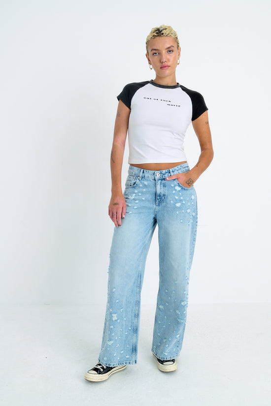 THE OUT OF THIS WORLD BABY TEE  - VIA THE RAGGED PRIEST | Only €41 | NOW AVAILABLE TO SHOP at IAMINHATELOVE