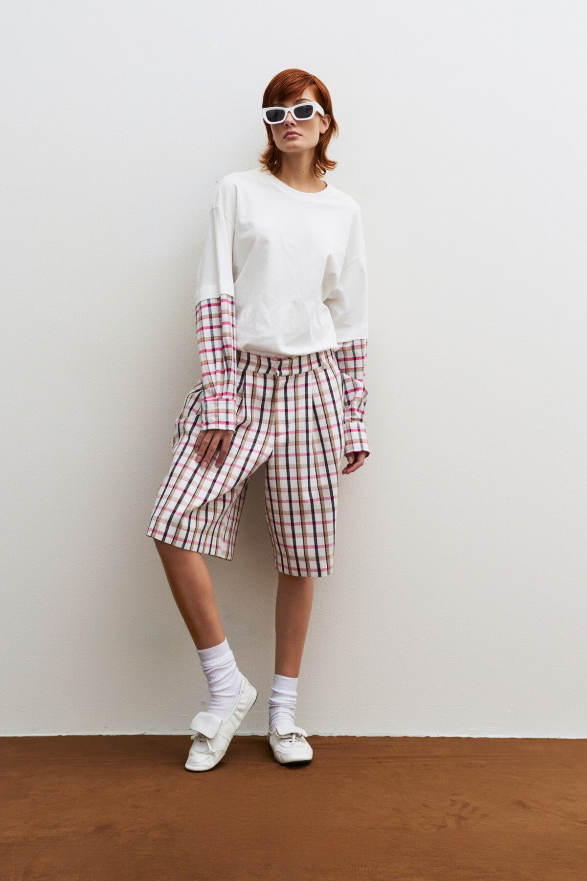 THE TOMBOY BERMUDA SHORTS - CHECKERED PINK  - VIA CURATED BY | Only €59 | NOW AVAILABLE TO SHOP at IAMINHATELOVE
