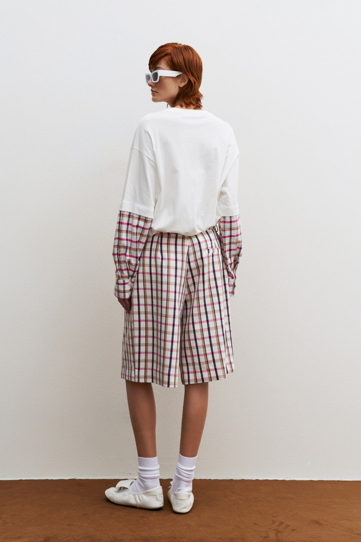 THE TOMBOY BERMUDA SHORTS - CHECKERED PINK  - VIA CURATED BY | Only €59 | NOW AVAILABLE TO SHOP at IAMINHATELOVE