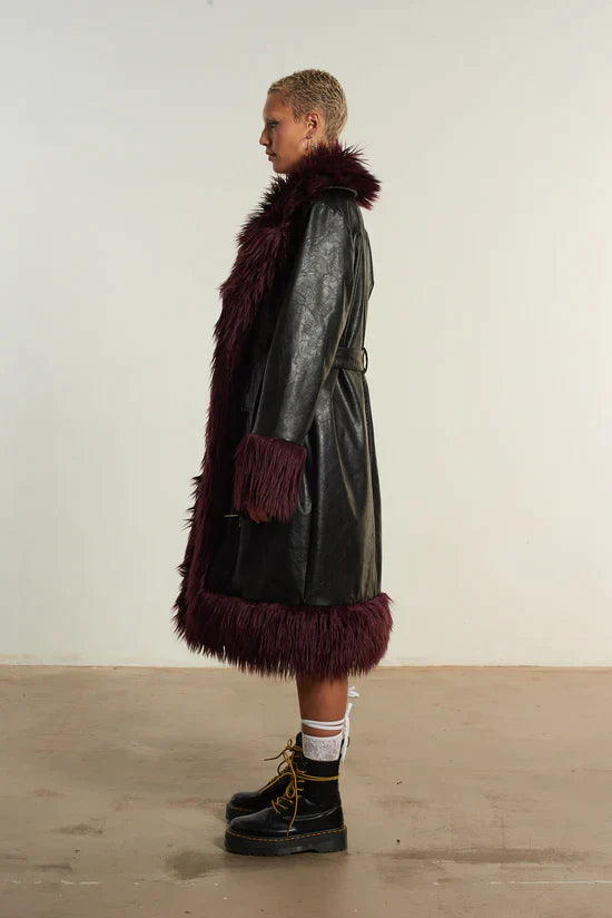 THE URSULA PU FAUX FUR COAT - EXCLUSIVE Coats & Jackets from THE RAGGED PRIEST - Just $175! SHOP NOW AT IAMINHATELOVE BOTH IN STORE FOR CYPRUS AND ONLINE WORLDWIDE