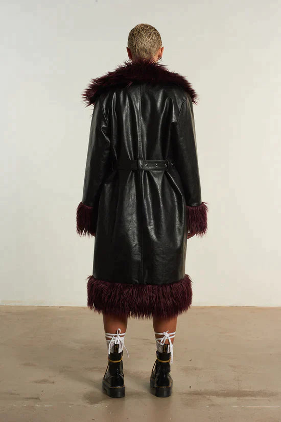 THE URSULA PU FAUX FUR COAT - EXCLUSIVE Coats & Jackets from THE RAGGED PRIEST - Just $175! SHOP NOW AT IAMINHATELOVE BOTH IN STORE FOR CYPRUS AND ONLINE WORLDWIDE