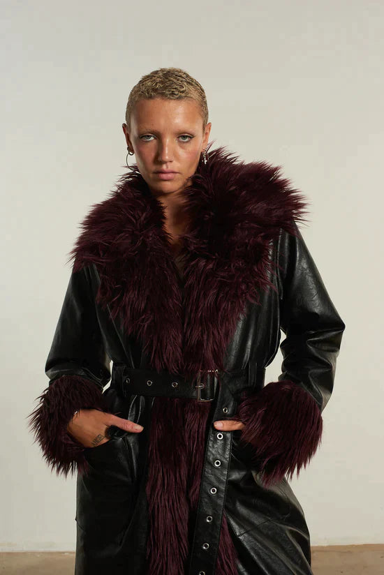 THE URSULA PU FAUX FUR COAT - EXCLUSIVE Coats & Jackets from THE RAGGED PRIEST - Just $175! SHOP NOW AT IAMINHATELOVE BOTH IN STORE FOR CYPRUS AND ONLINE WORLDWIDE