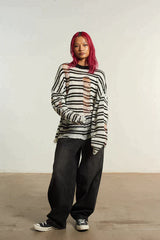 DEXTER STRIPE LIGHTWEIGHT KNIT - EXCLUSIVE Knitwear from THE RAGGED PRIEST - Just $86! SHOP NOW AT IAMINHATELOVE BOTH IN STORE FOR CYPRUS AND ONLINE WORLDWIDE