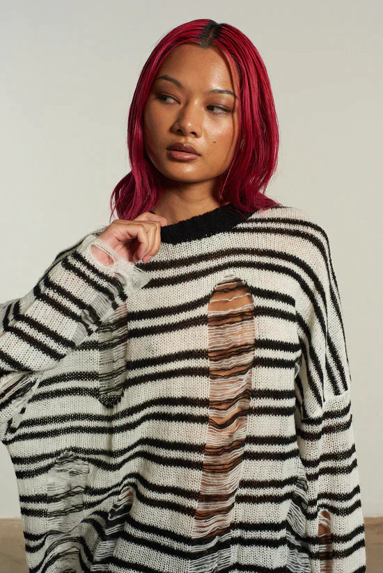 DEXTER STRIPE LIGHTWEIGHT KNIT - EXCLUSIVE Knitwear from THE RAGGED PRIEST - Just €65! SHOP NOW AT IAMINHATELOVE BOTH IN STORE FOR CYPRUS AND ONLINE WORLDWIDE @ IAMINHATELOVE.COM