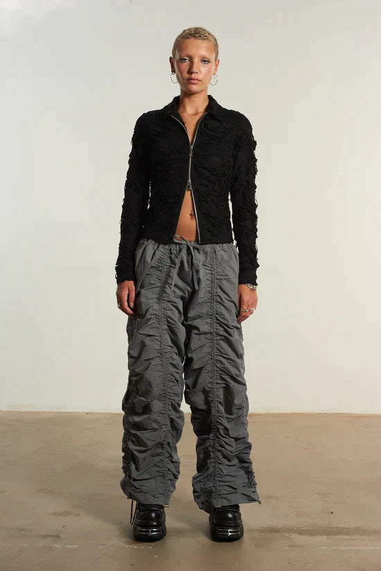 BUNGEE PARACHUTE PANT - GREY  - VIA THE RAGGED PRIEST | Only €69 | NOW AVAILABLE TO SHOP at IAMINHATELOVE