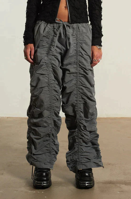 BUNGEE PARACHUTE PANT - GREY  - VIA THE RAGGED PRIEST | Only €69 | NOW AVAILABLE TO SHOP at IAMINHATELOVE