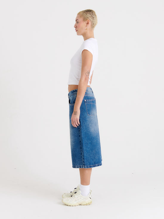 THE RELEASE SHORT - JORTS IN BLUE  - VIA THE RAGGED PRIEST | Only €63 | NOW AVAILABLE TO SHOP at IAMINHATELOVE