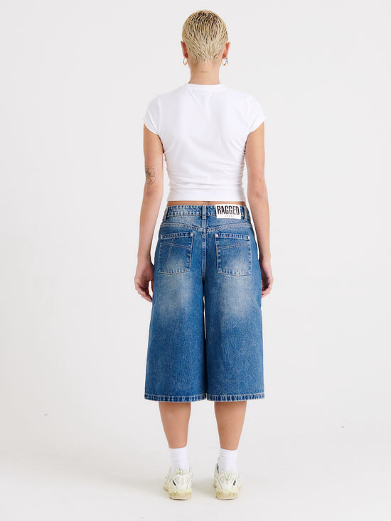 THE RELEASE SHORT - JORTS IN BLUE  - VIA THE RAGGED PRIEST | Only €63 | NOW AVAILABLE TO SHOP at IAMINHATELOVE